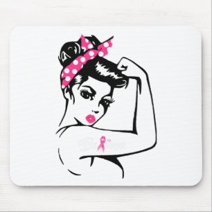 Cancer Warrior Awareness Tee Support Believe Mouse Pad