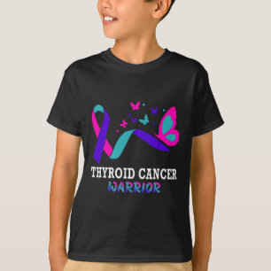 Cancer Warrior Butterfly Survivor Warrior Ribbon T-Shirt