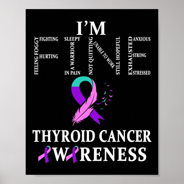 Cancer Warrior I'm Fine  Poster (Front)