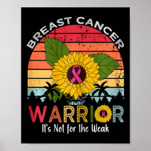 Cancer Warrior It's Not For The Weak Poster