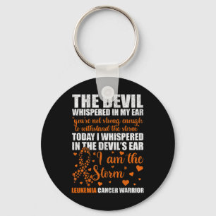 Cancer Warrior Leukaemia Awareness Month Warrior  Key Ring