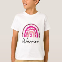 Cancer Warrior Pink Breast Cancer Awareness Rainbo