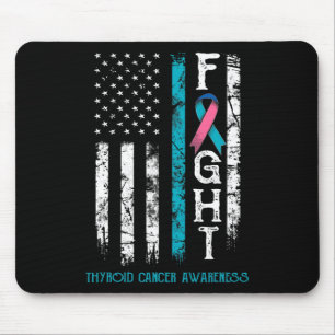 Cancer Warrior Us Flag Mouse Pad