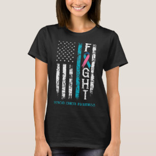 Cancer Warrior Us Flag T-Shirt