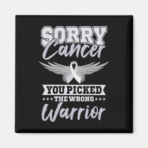 Cancer Warrior World Cancer Day Gift Pink Ribbon Magnet