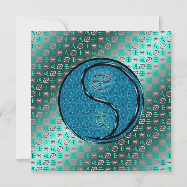Cancer & Water Dog Card (Front)