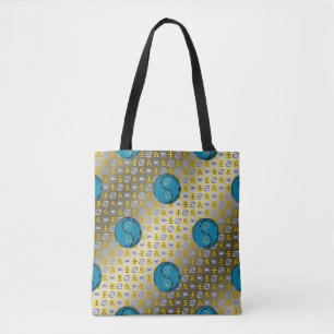 Cancer & Water Dragon Tote Bag
