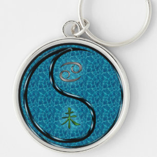 Cancer & Water Goat Key Ring