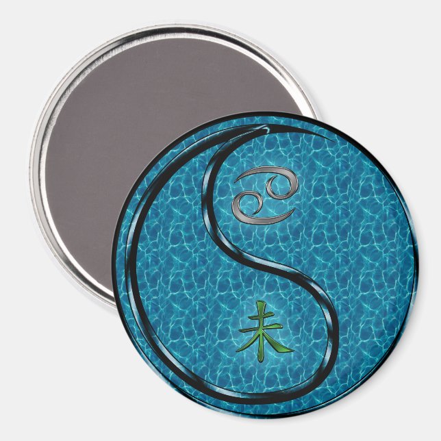 Cancer & Water Goat Magnet (Front/Back)