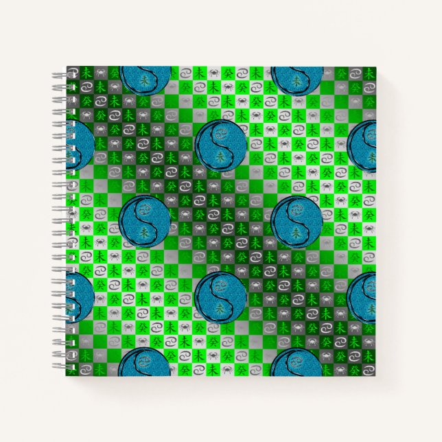 Cancer & Water Goat Notebook (Front)