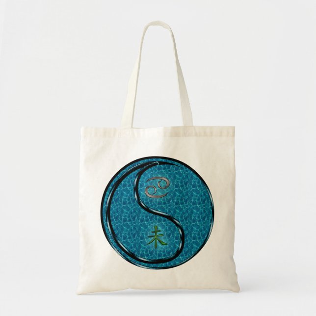 Cancer & Water Goat Tote Bag (Front)