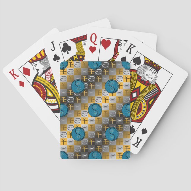 Cancer & Water Horse Playing Cards (Back)