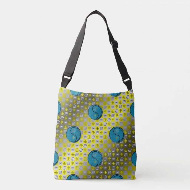 Cancer & Water Monkey Crossbody Bag (Front)