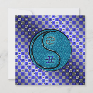 Cancer & Water Ox Card