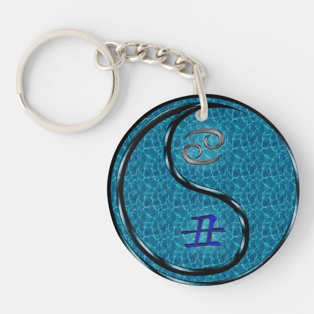 Cancer & Water Ox Key Ring (Front)
