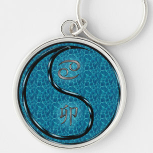 Cancer & Water Rabbit Key Ring