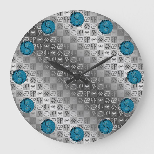 Cancer & Water Rabbit Large Clock (Front)
