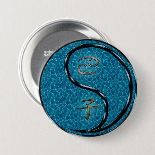 Cancer & Water Rat 7.5 Cm Round Badge