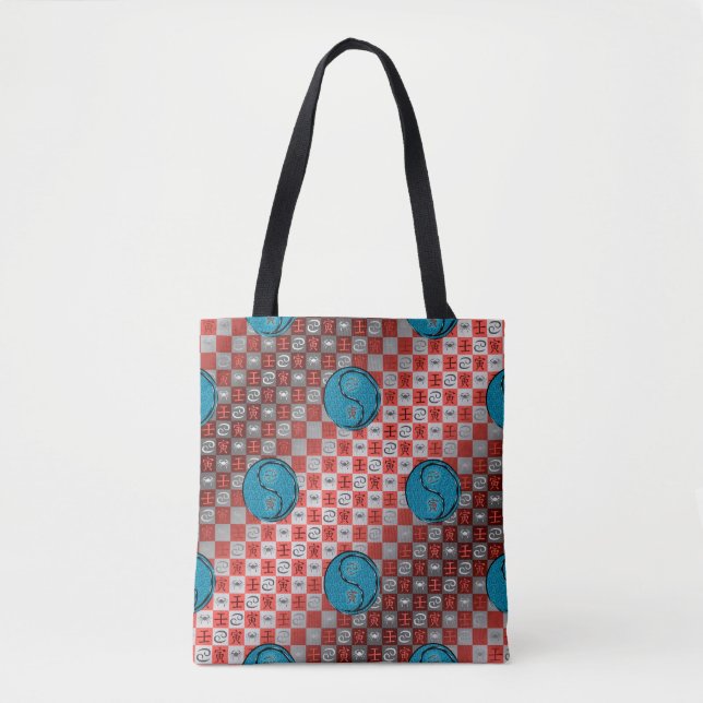Cancer & Water Tiger Tote Bag (Front)