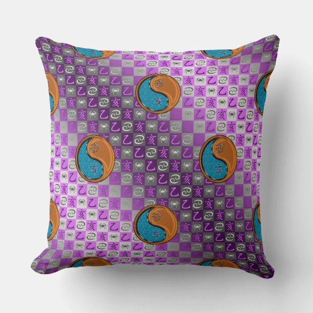 Cancer & Wood Boar Cushion (Front)