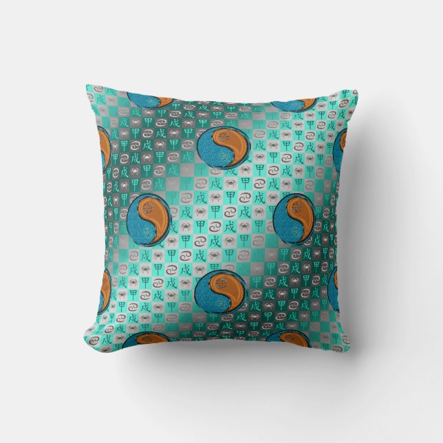 Cancer & Wood Dog Cushion (Front)