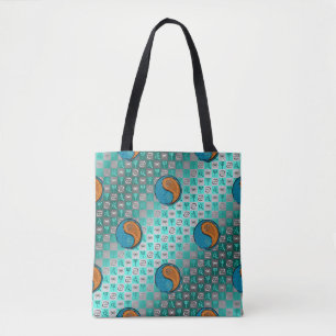 Cancer & Wood Dog Tote Bag