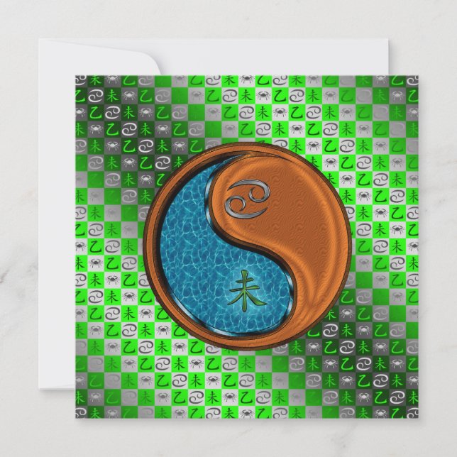 Cancer & Wood Goat Card (Front)