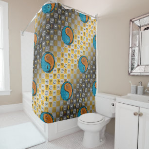 Cancer & Wood Horse Shower Curtain