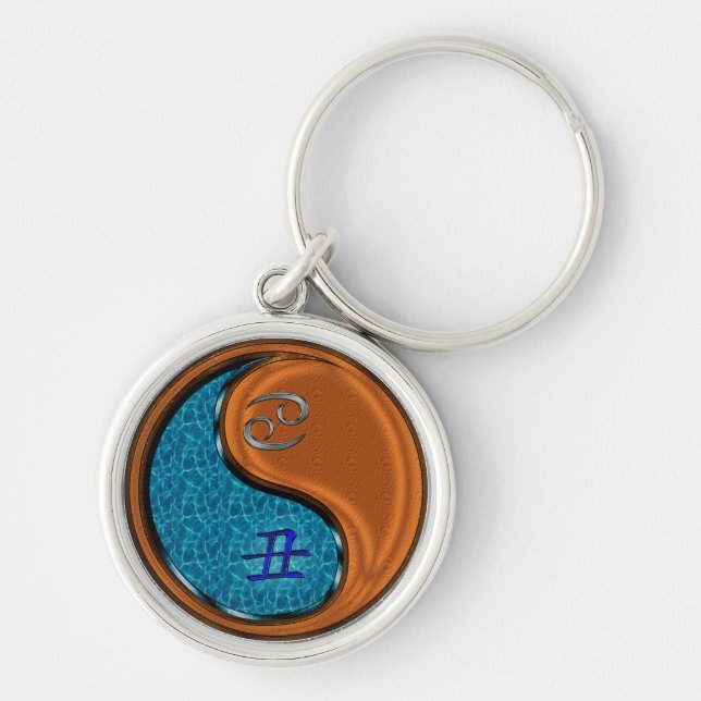 Cancer & Wood Ox Key Ring (Front)