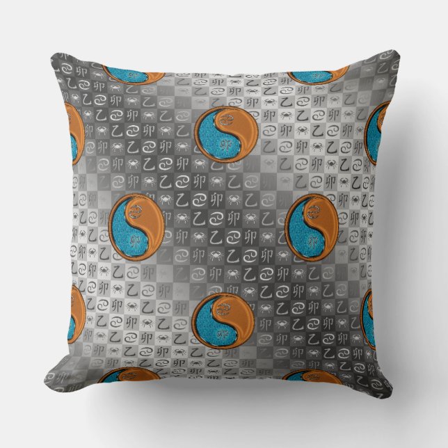Cancer & Wood Rabbit Cushion (Front)