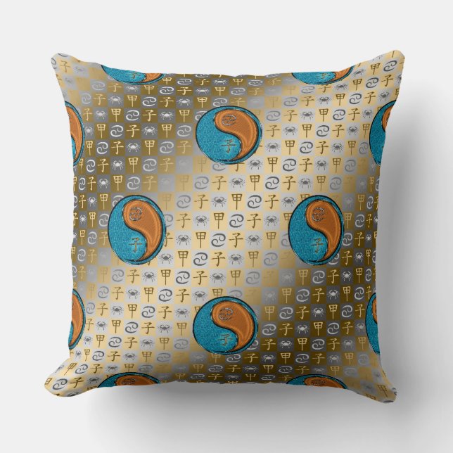 Cancer & Wood Rat Cushion (Front)