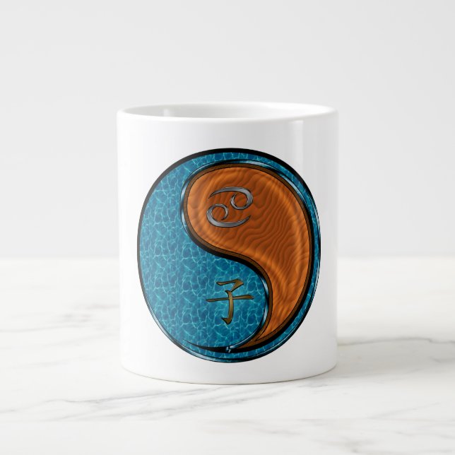 Cancer & Wood Rat Large Coffee Mug (Front)