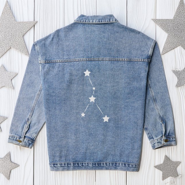 Cancer Zodiac Constellation Denim Jacket (Creator Uploaded)