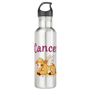 Cancer Zodiac Cow , Cute Cancer 710 Ml Water Bottle