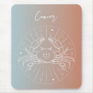 Cancer zodiac horoscope star sign gradient mouse pad
