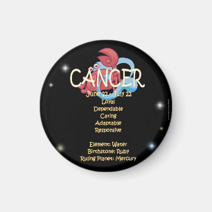 Cancer zodiac magnet