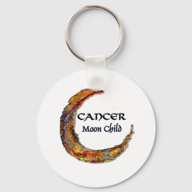 Cancer Zodiac - Moon Key Ring (Front)