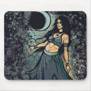 Cancer Zodiac MoonChild Goddess Belly Dancer       Mouse Pad