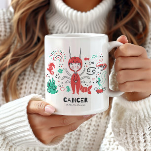 Cancer Zodiac Mug, Cancer Star Sign Coffee Mug