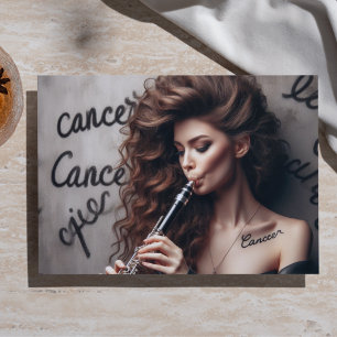 Cancer Zodiac Musician Clarinet Decoupage  Tissue Paper