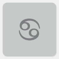 Cancer zodiac - pale grey