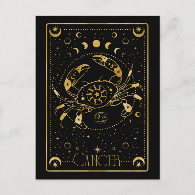 Cancer zodiac  postcard (Front)