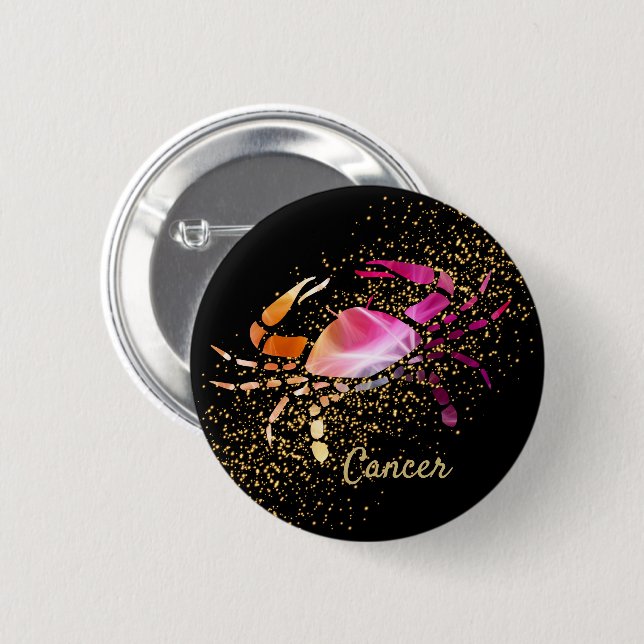 Cancer - Zodiac Sign 6 Cm Round Badge (Front & Back)