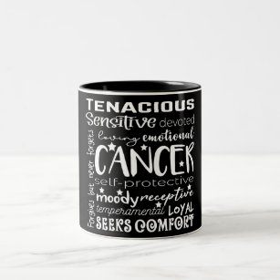 Cancer Zodiac Sign/Astrology Two-Tone Coffee Mug