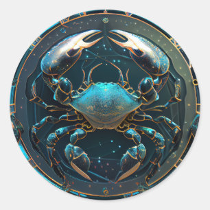 Cancer  Zodiac sign Classic Round Sticker