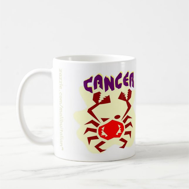 Cancer Zodiac Sign Coffee Mug (Left)