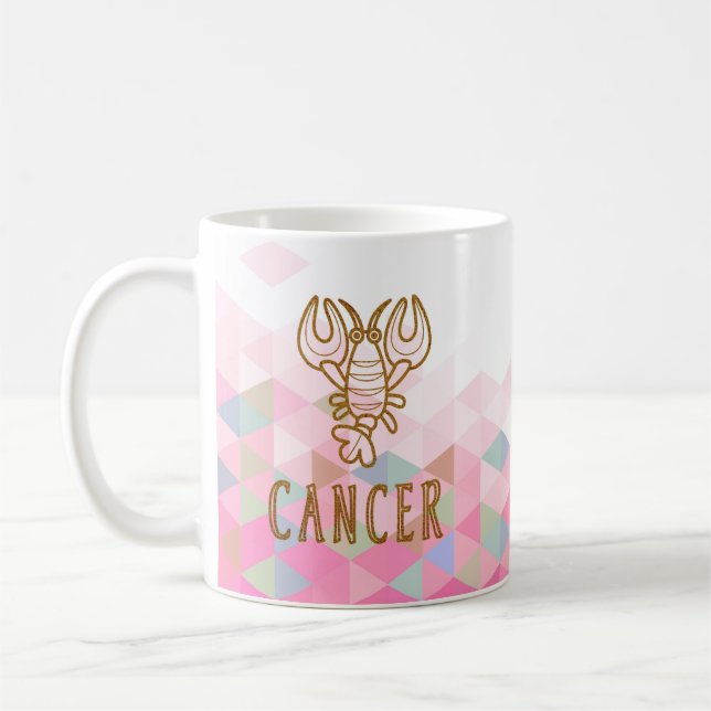 Cancer Zodiac Sign Coffee Mug (Left)