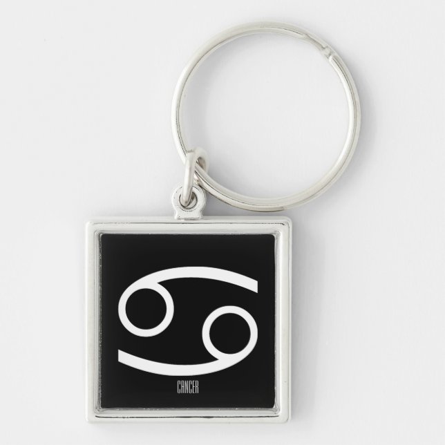 CANCER Zodiac Sign Keychain (Front)