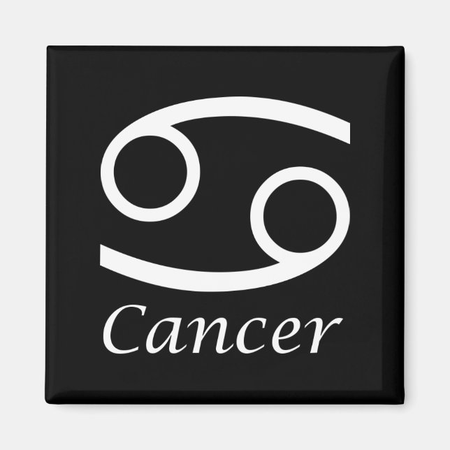 ‘Cancer’ Zodiac Sign Magnet (Front)