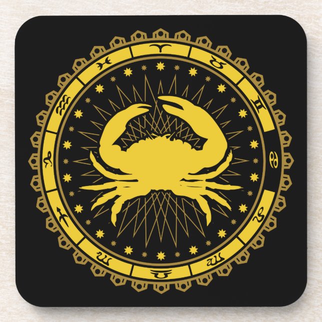 Cancer - Zodiac Sign - Symbol - Horoscope Coaster (Front)